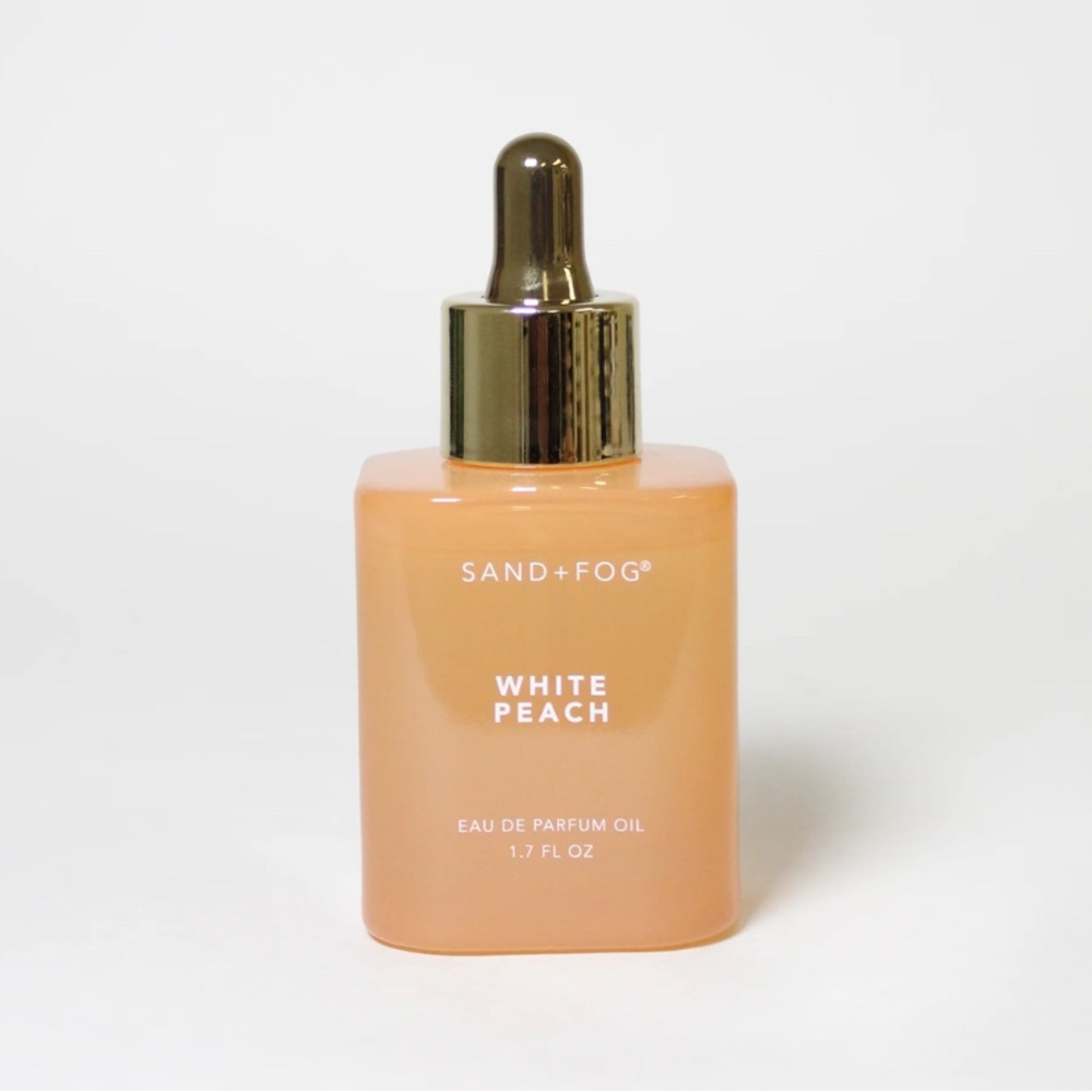 Sand + Fog White Peach Perfume Oil Dropper- fruity, sweet, fresh, refreshing